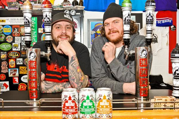 D.C. Brau co-founder and CEO Brandon Skall, left.