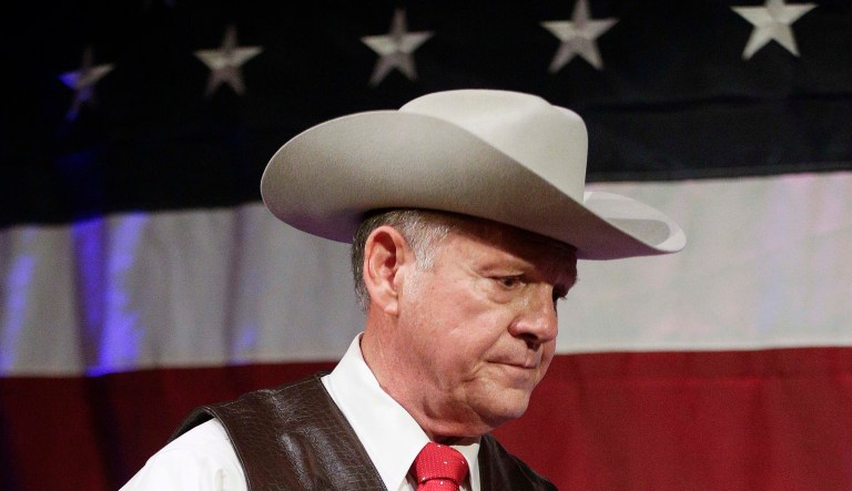 Amid allegations that he inappropriately propositioned teenage girls for sex, defenders of Republican Alabama Senate candidate Roy Moore have evoked plenty of biblical imagery. (AP Photo/Brynn Anderson)