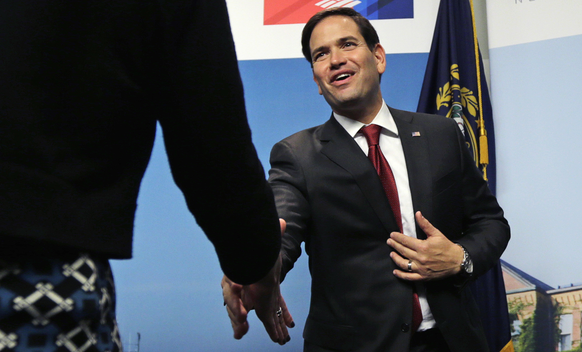 Rubio’s biggest applause line — the call to repeal and replace Obamacare
