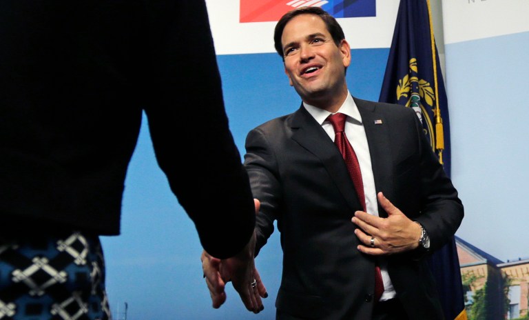 Rubio noted the House GOP efforts to repeal the law, cautioning, 