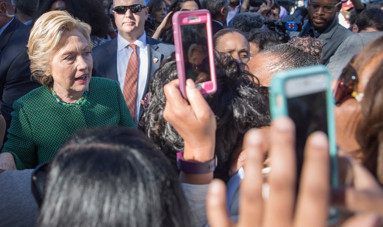 Team Clinton has also said that the national media gave excessive attention to the federal investigation into her email server, something they say that news organizations have not accounted for. (AP Photo/Mary Altaffer)