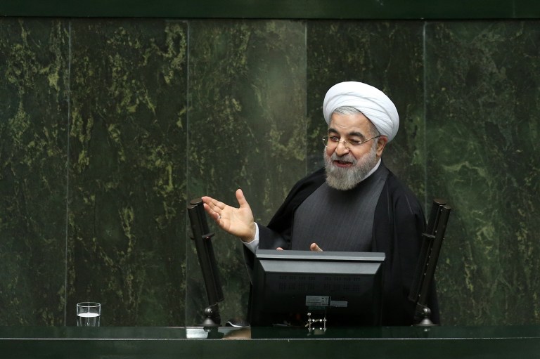Iranian President Hassan Rouhani took to Twitter to wish Merry Christmas to his more than 280,000 followers. (AP/Ebrahim Noroozi)