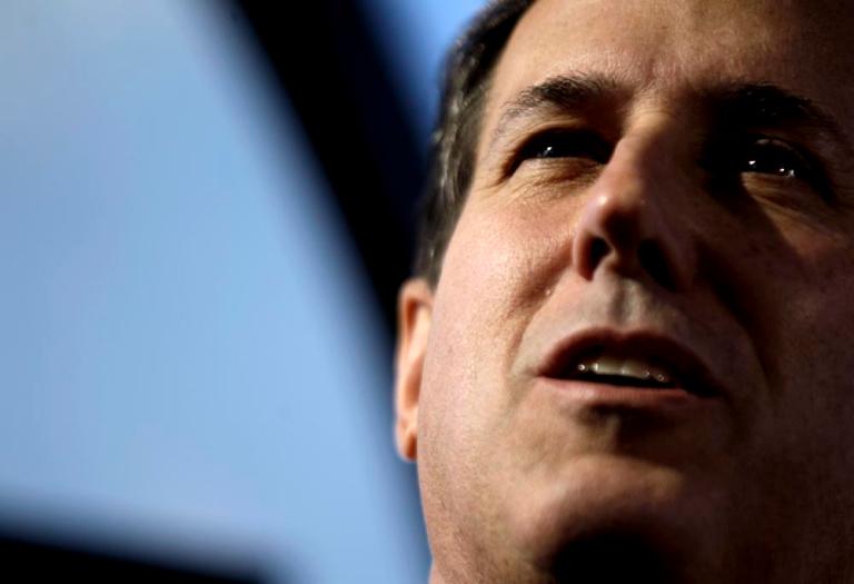 GOP officials: Santorum edges Romney in Iowa count