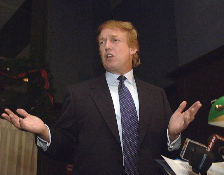 It doesn't take more than a few seconds of listening to the clip to realize that the P.R. guy is Trump himself. (AP Photo/Steve Miller)