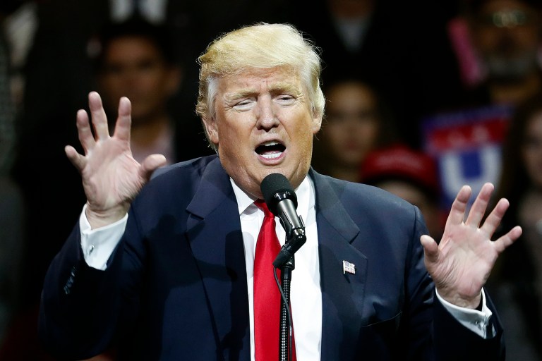 Fake news didn't actually sway the election, according to a study by researchers at Stanford and New York University. (AP Photo/John Minchillo)