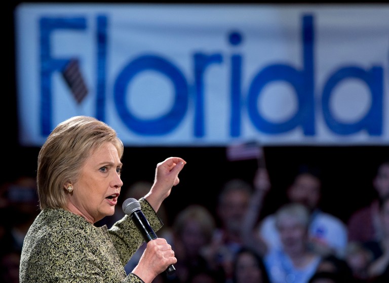 Hillary Clinton's campaign announced Monday that she will be in Orlando on Friday, followed by Tampa later that day for a rally at the Florida State Fairgrounds. (AP Photo/Carolyn Kaster)