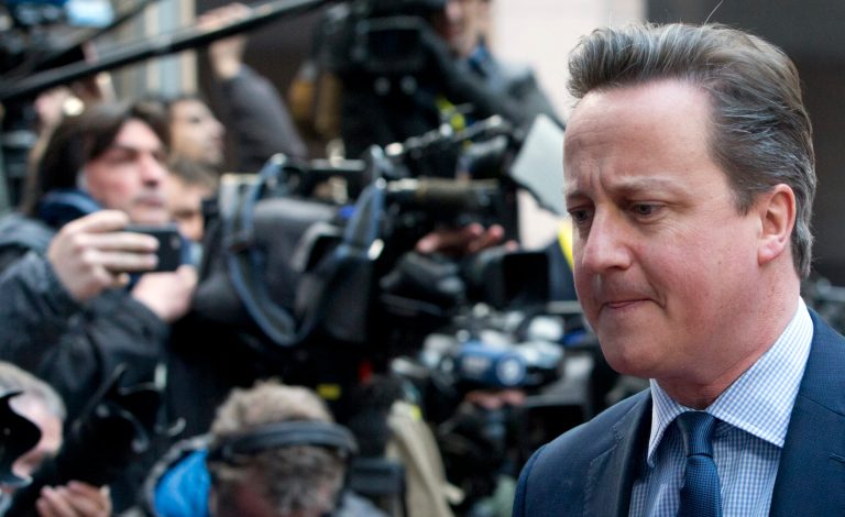 David Cameron acknowledged that he earned just over $42,000 from an offshore investment. (AP Photo/Virginia Mayo)