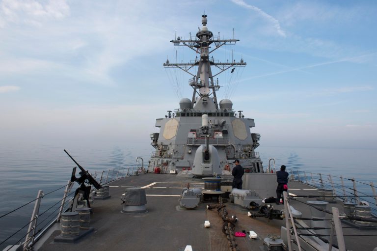 A Russian warplane flew within 30 feet of a U.S. Navy destroyer in the Baltic Sea Tuesday, according to a defense official. (U.S. Navy photo by Mass Communication Specialist 2nd Class Mat Murch/Released)