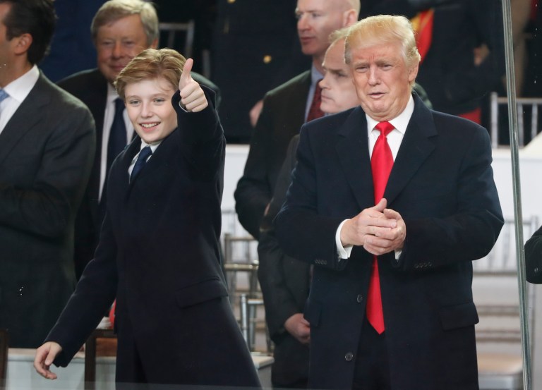 The statement comes after Saturday Night Live suspended a writer who joked about Barron Trump. (AP Photo/Pablo Martinez Monsivais)