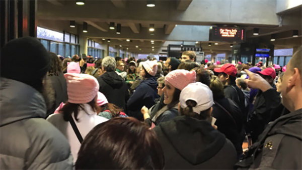 Metro: Ridership during Women’s March beats inauguration traffic