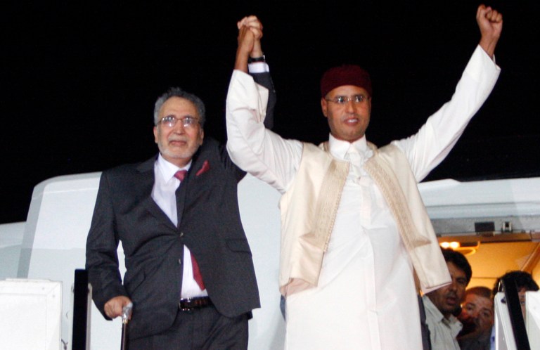 Libyan Abdel Baset al-Megrahi, who was found guilty of the 1988 Lockerbie bombing, left,Â was jailed for life in 2001. Scottish prosecutors said Thursday they have identified two Libyans as suspects inÂ the 1988 bombing of a passenger jet over the town of Lockerbie, and want to interview them in Tripoli. (AP Photo)