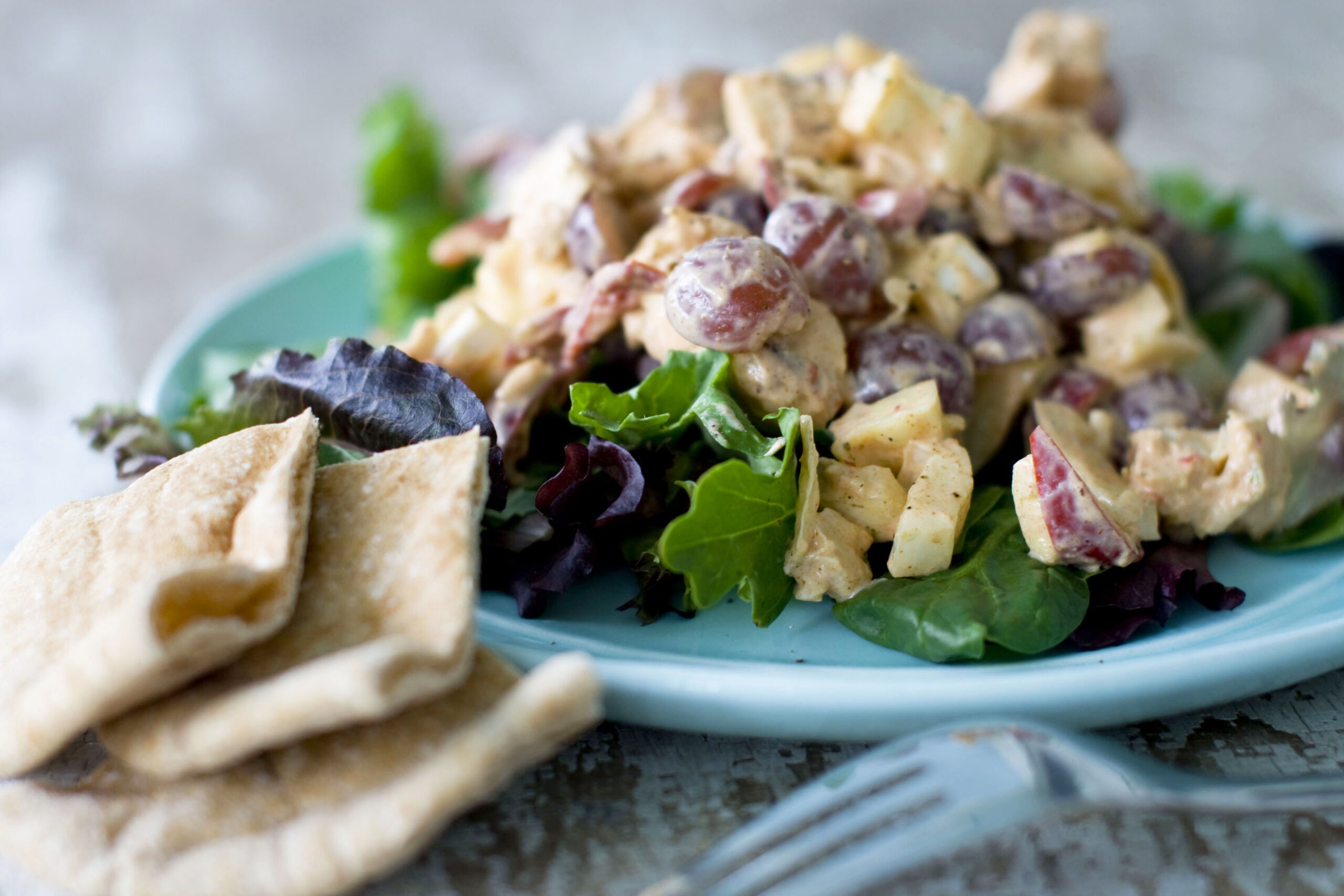 Chicken salad hits the grill and gets healthy