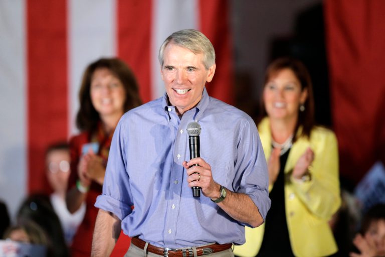 Sen. Rob Portman, R-Ohio,Â is among the several Republicans the Democrats are targeting in 2016 in the quest to retake the Senate majority they lost to the GOP last year.Â (AP file photo/Mark Duncan)