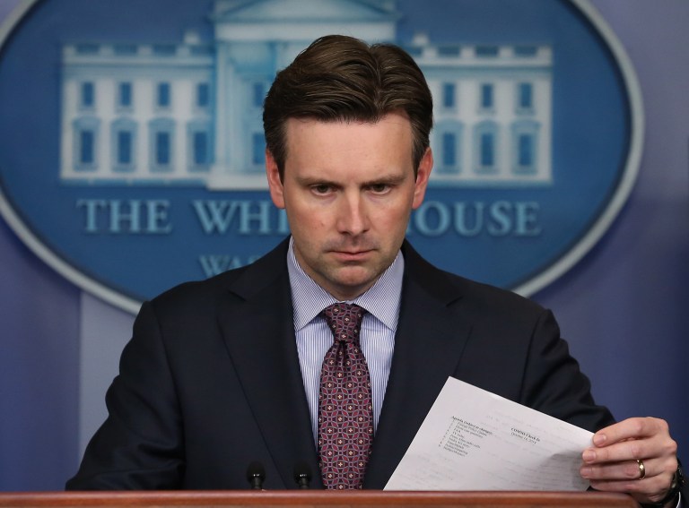 White House press secretary Josh Earnest said, 