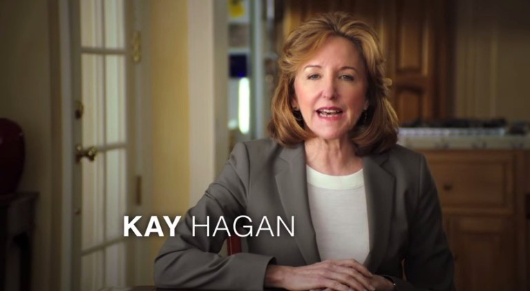 Sen. Kay Hagan, D-N.C., released an ad in which she said she's 