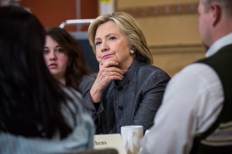 Clinton ignored reporters this week who tried in vain her to get her to respond to allegations. (Getty)