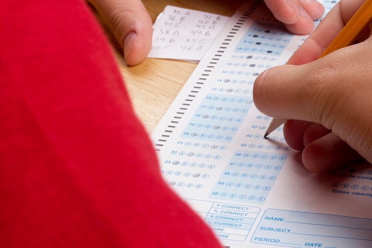 A bill before a Maryland senate panel would stop the state's new Educator Evaluation System from being implemented in the 2013-2014 school year unless the state restructures its standardized test requirements. (Photo: Thinkstock)