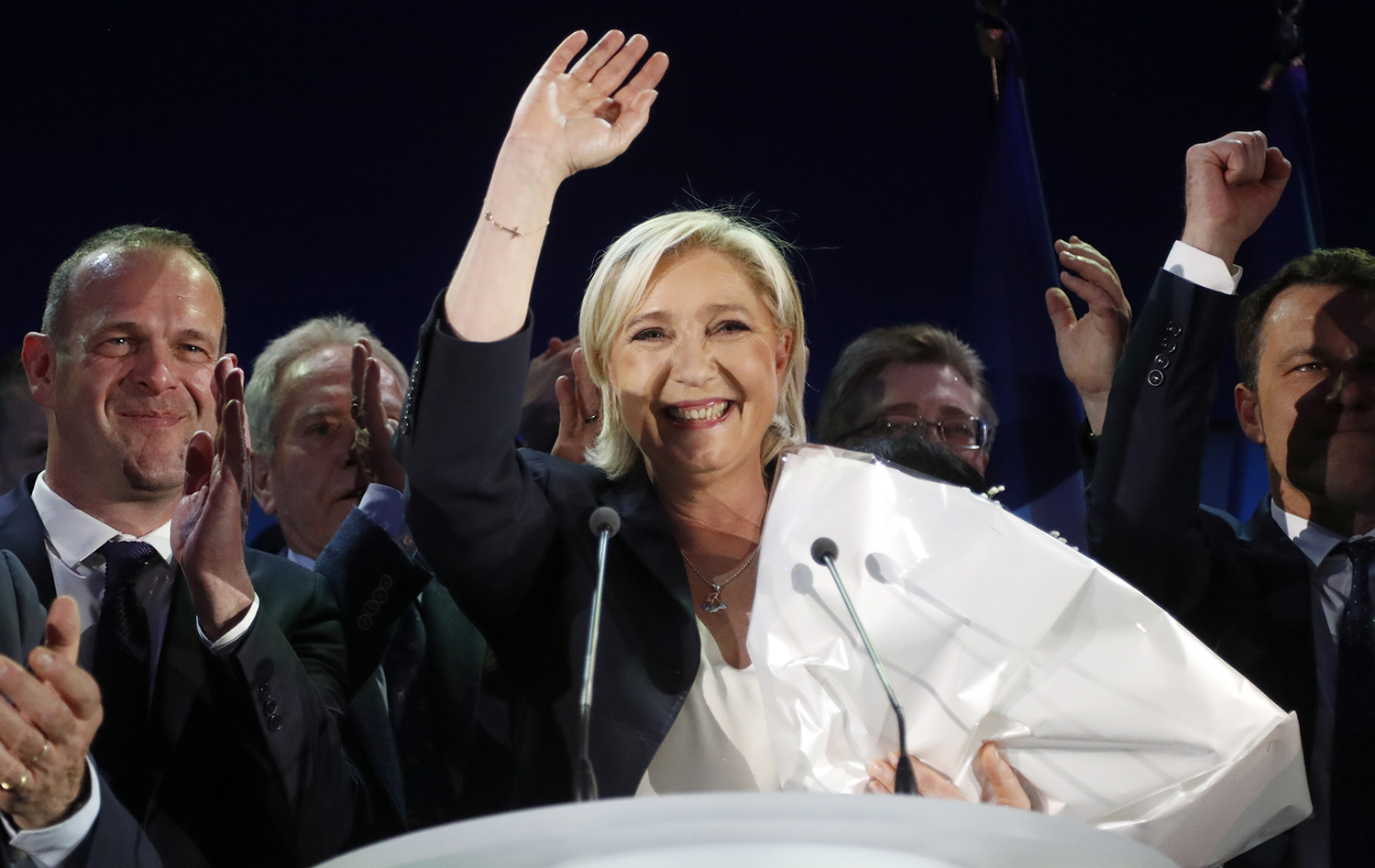 Poll finds French presidential candidate Marine Le Pen won plurality of women, young voters