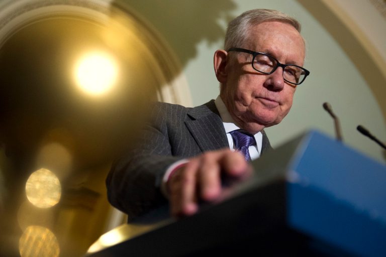 Three years ago, Majority Leader Reid went nuclear. Now he's headed into retirement with radiation poisoning. (AP Photo/Cliff Owen)