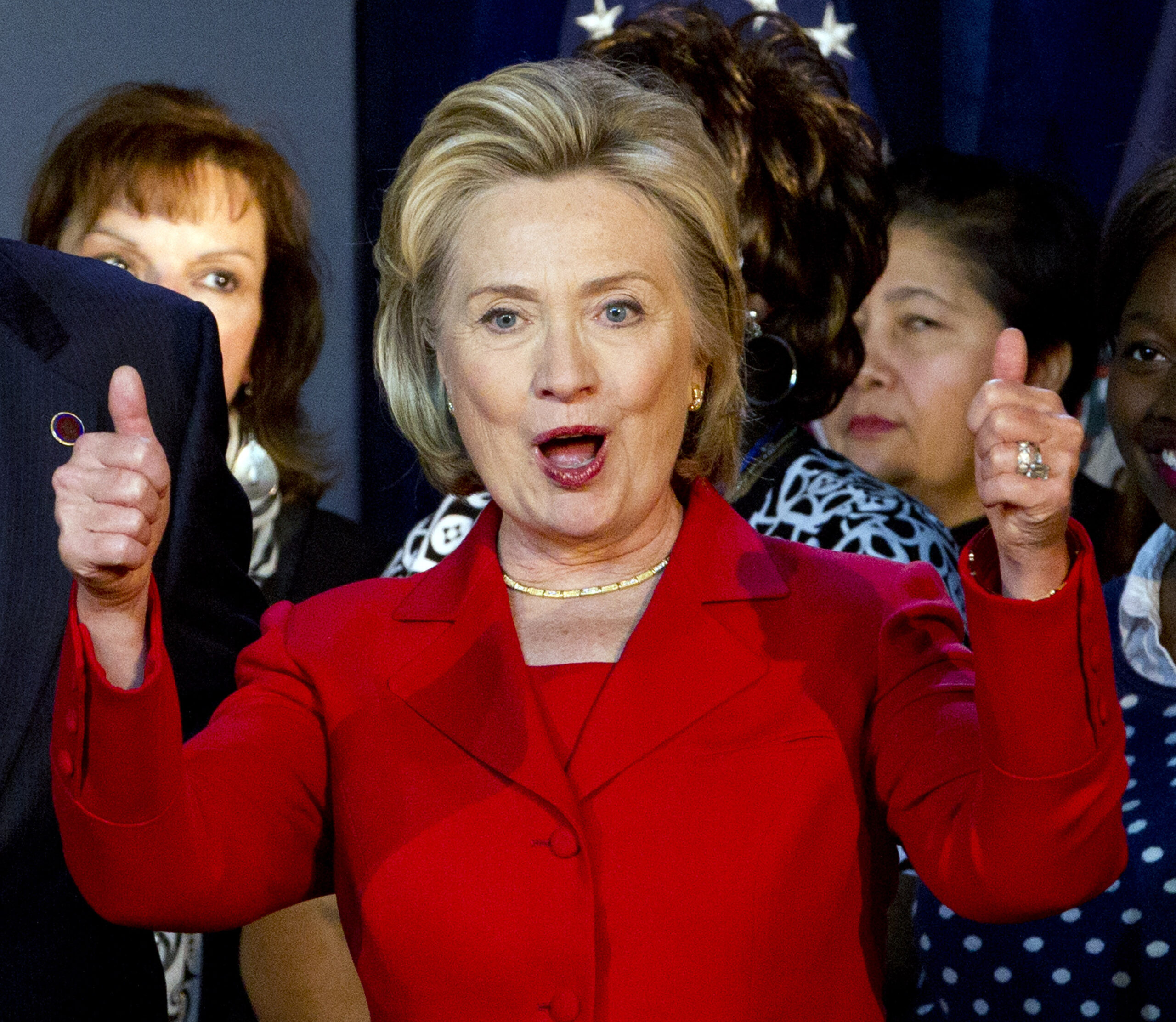 Hillary Clinton speaking at University at Buffalo