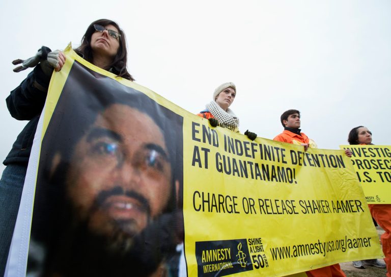 Aamer's case generated controversy after he became the object of an international campaign to free him. (AP Photo/Manuel Balce Ceneta)