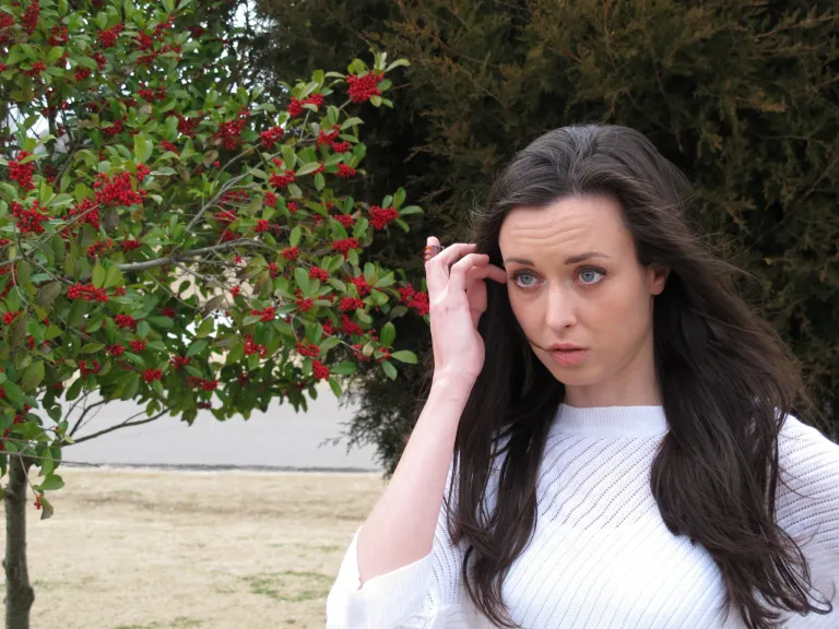 Meaghan Ybos discusses Memphis' backlog of untested rape kits on Feb. 20 in Memphis, Tenn. Ybos, a victim of rape, has been crusading for legislation to address the backlogs for several years. (AP Photo/Adrian Sainz).