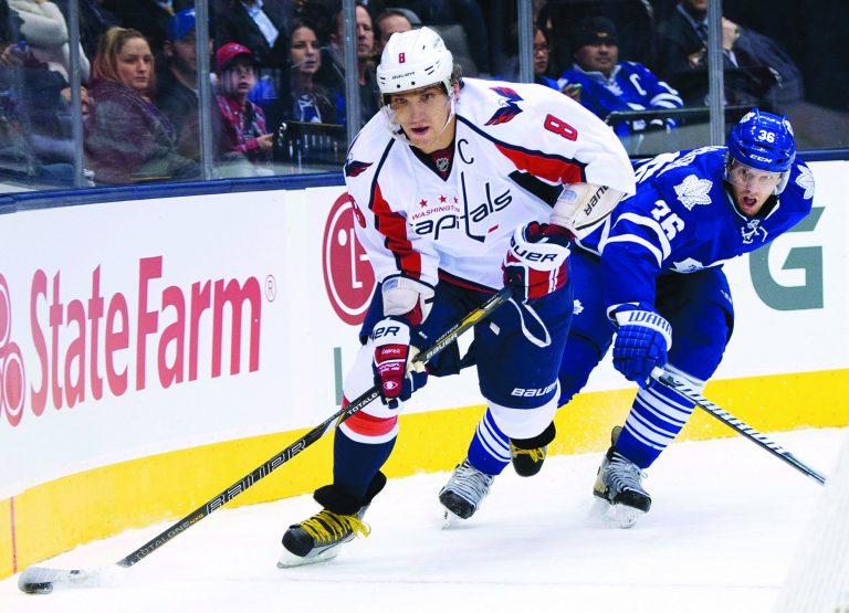 Nathan Denette/The Canadian Press
Forward Alexander Ovechkin scored his second goal of the season, but the Capitals fell to the Maple Leafs on Thursday.