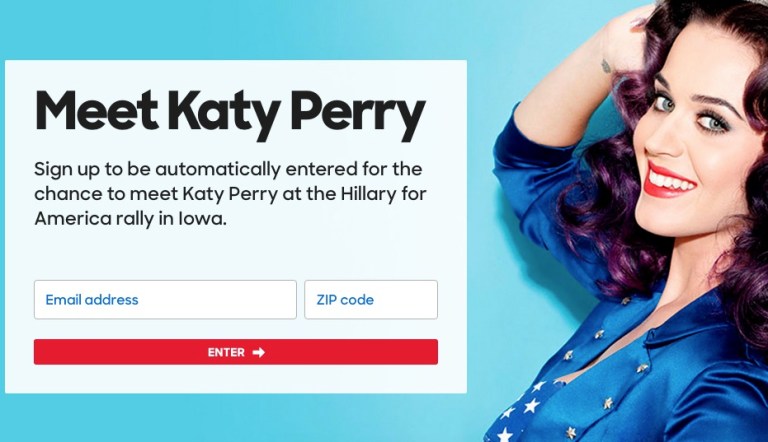 Roar: Katy Perry endorses Hillary — and her pant suits