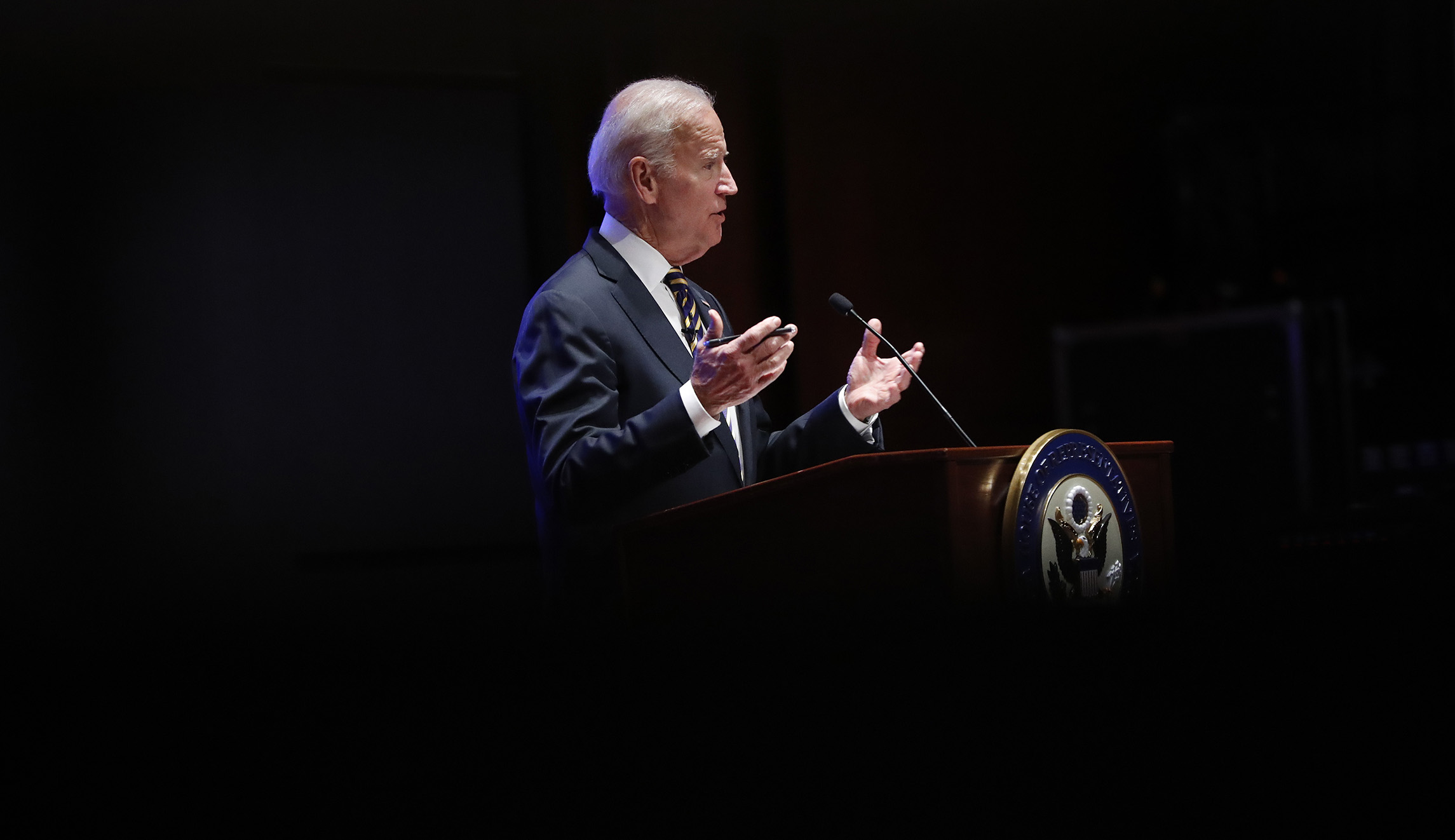 Joe Biden: Trump ‘should be prepared to answer’ questions about Russian meddling