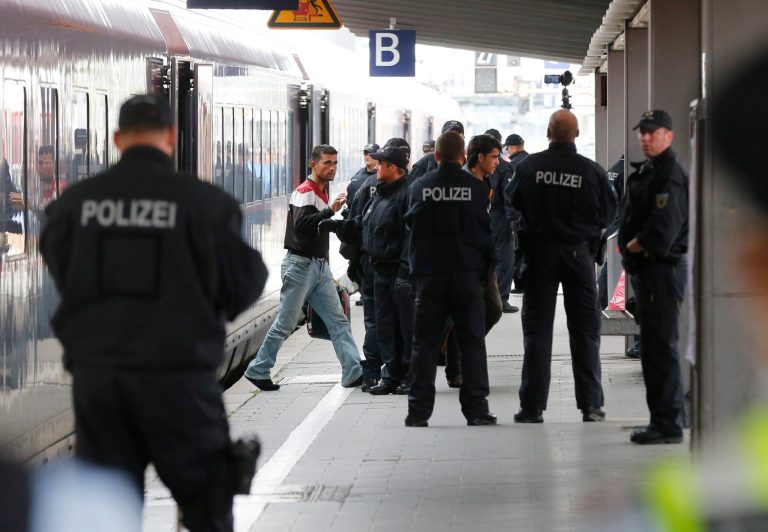 Munich police warned citizens to steer clear of crowds and two train stations. (AP Photo/Michael Probst)