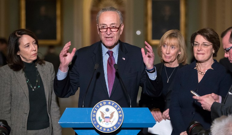 The Senate minority leader warned that Democrats would not move to pass the Obamacare stabilization bill. (AP Photo/J. Scott Applewhite)