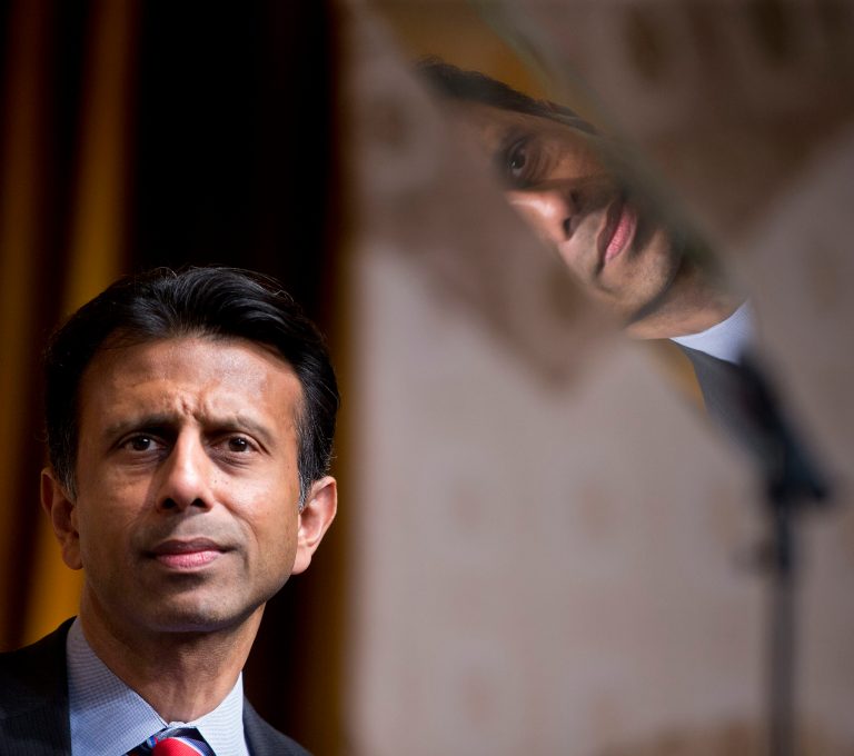 Louisiana Gov. Bobby Jindal speaks at the Road to Majority 2015 convention in Washington, Friday, June 19, 2015. (AP Photo/Pablo Martinez Monsivais)