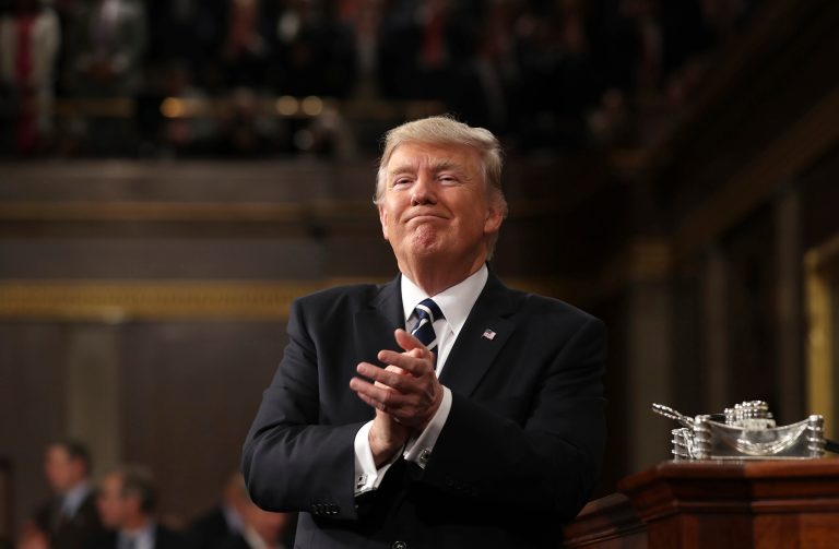 Here are a few choice sections of the speech and a brief explanation of what Trump meant. (Jim Lo Scalzo/Pool Image via AP)