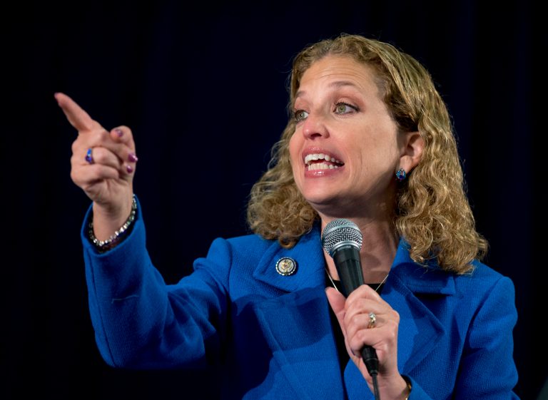  FILE - This Oct. 11, 2012 file photo shows Democratic National Committee Chair, Rep. Debbie Wasserman Schultz, D- Fla., speaking at the University of Miami in Coral Gables, Fla. President Barack Obama wants Wasserman Schultz to stay on as his partyâs chairwoman. Wasserman Schultz has overseen the Democratic National Committee since early 2011. Party officials credit her in part with helping the president carry her home state of Florida, as well as leading the party to an expanded majority in the Senate and more seats in the House. (AP Photo/Carolyn Kaster, File)  