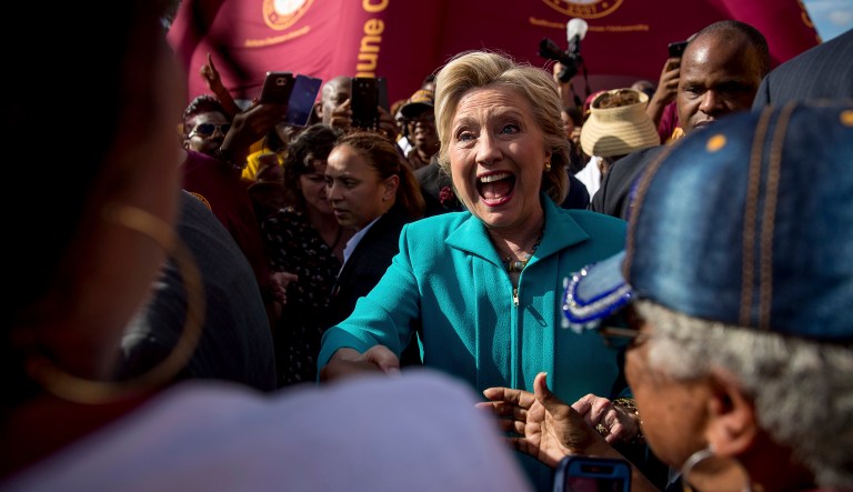 It's possible that some sort of deep-rooted cultural sexism or a shadowy conspiracy wherein men pressured white women into voting against the female candidate, contributed to Clinton's failure in 2016. (AP Photo/Andrew Harnik)