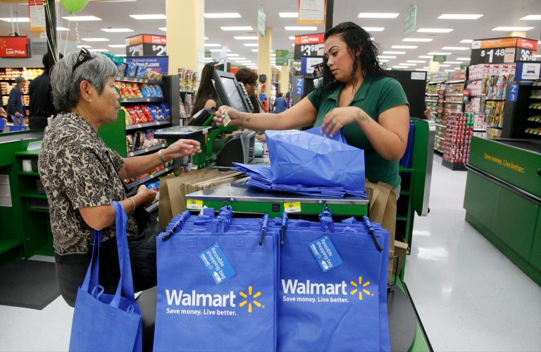 Walmart has repeatedly supported new impositions on employers (such as minimum-wage hikes and the employer mandate in health insurance) that crush smaller competitors. (AP File)