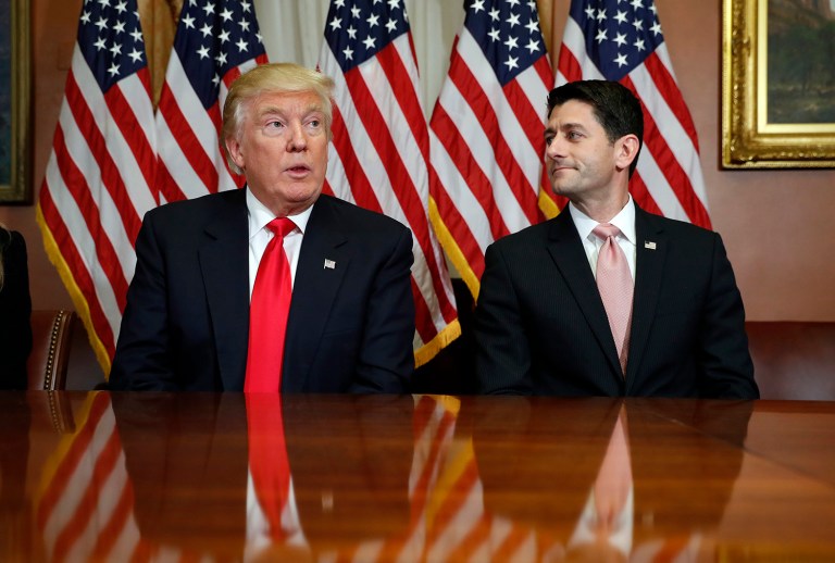 House Speaker Paul Ryan is meeting Friday morning with President-elect Donald Trump to discuss the transition and fiscal 2017 legislative agenda. (AP Photo/Alex Brandon)