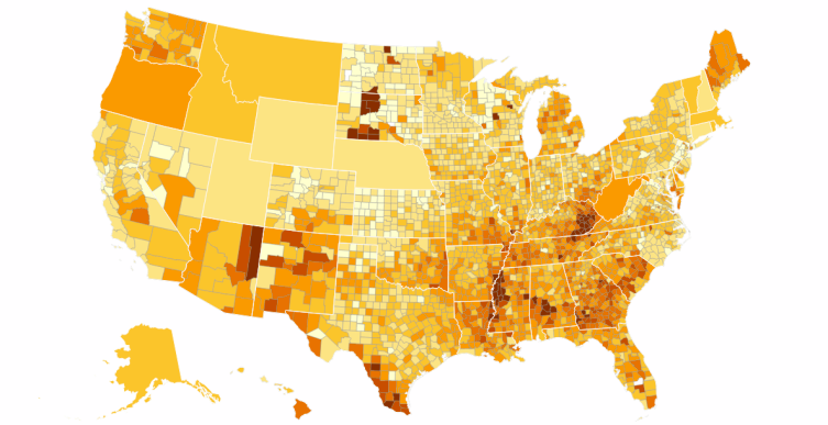 Interactive: Republicans More Likely to Have Constituents Who Use Food Stamps