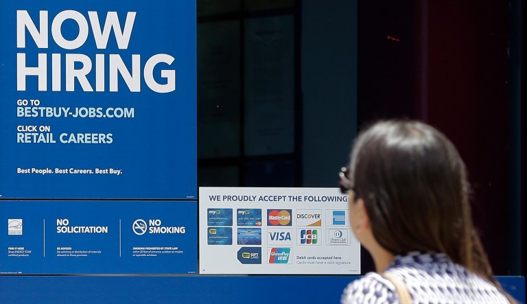 Forecasters had expected jobless claims to hold steady at about 241,000, adjusted for seasonal variations. (AP Photo/Alan Diaz)