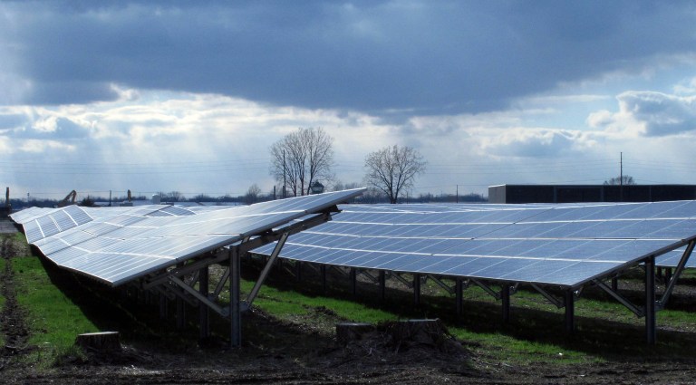Utilities met D.C.'s renewable energy requirement by purchasing credits from out-of-state power plants. (AP Photo/Rick Callahan)