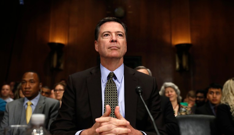 FBI Director James Comey testified in a hearing in which he said he felt he had to tell Congress that the FBI was re-opening its investigation into Clinton's emails with just a week to go in the election. (AP Photo/Carolyn Kaster)