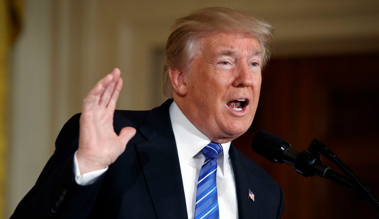 President Trump called allegations of collusion between his campaign and Russia 