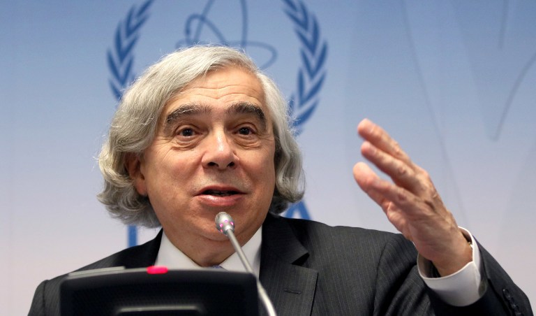 Energy Secretary Ernest Moniz said he was not sure if the Trump administration would seek his counsel, or put him on 