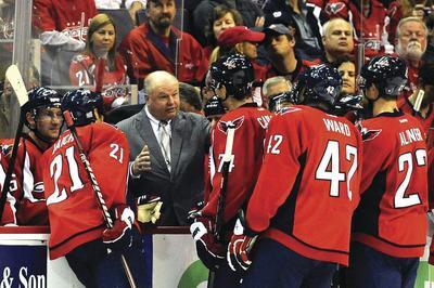 Patrick McDermott/Getty Images
Coach Bruce Boudreau has led Washington to an 8-0-2 start to the season. The Capitals face the Hurricanes on Friday.