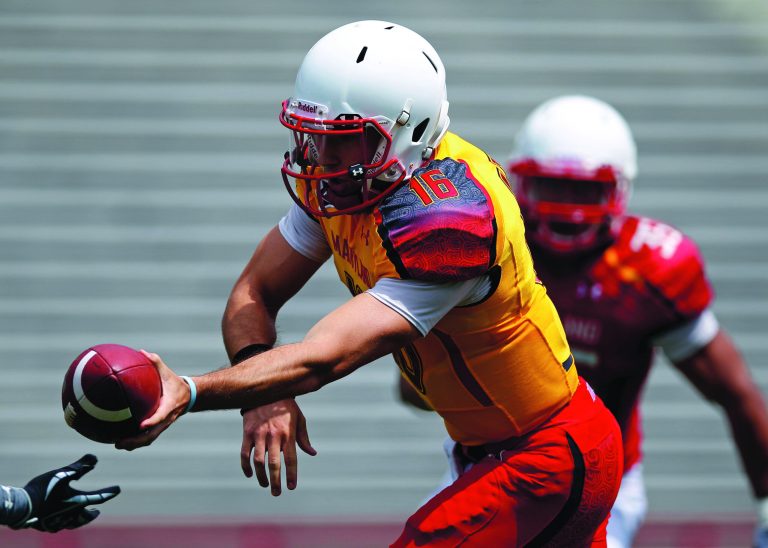 Patrick Semansky/AP
Maryland quarterback C.J. Brown will miss the entire season because of a torn ACL.