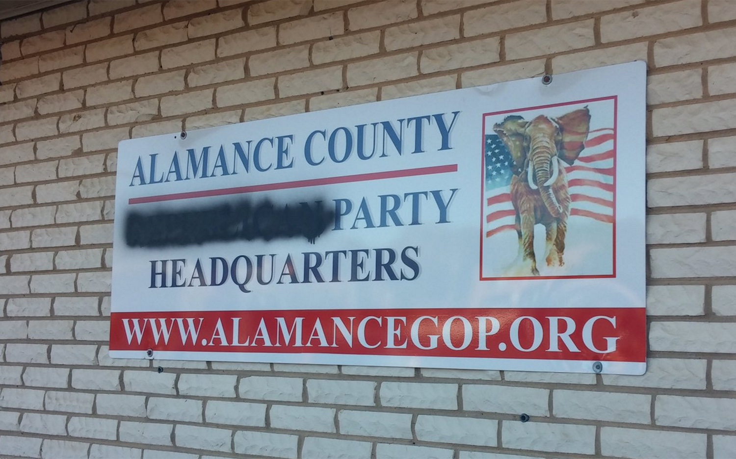 North Carolina county GOP headquarters vandalized