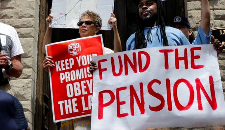 The pension plans are going belly-up at a rate rapidly depleting the money needed to cover the losses. (Twitter)