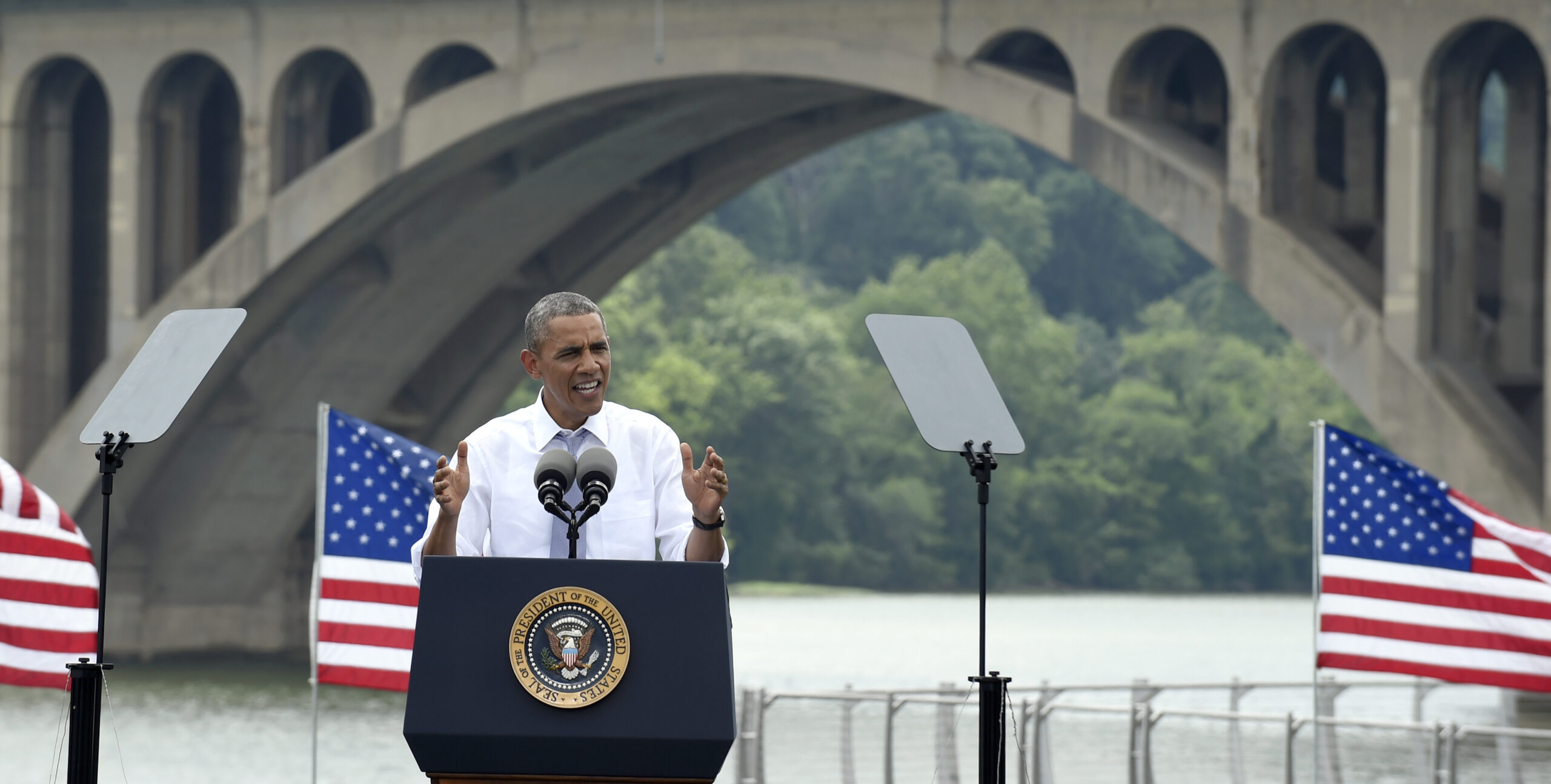 The incredible repeating presidency: Roads and bridges, roads and bridges