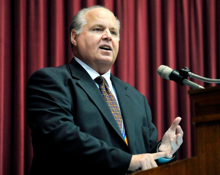 Several news organizations reported Tuesday that Rush Limbaugh had attributed Robin Williams' apparent suicide to the fact that the actor held left-leaning political beliefs. (AP Photo/Julie Smith, File)