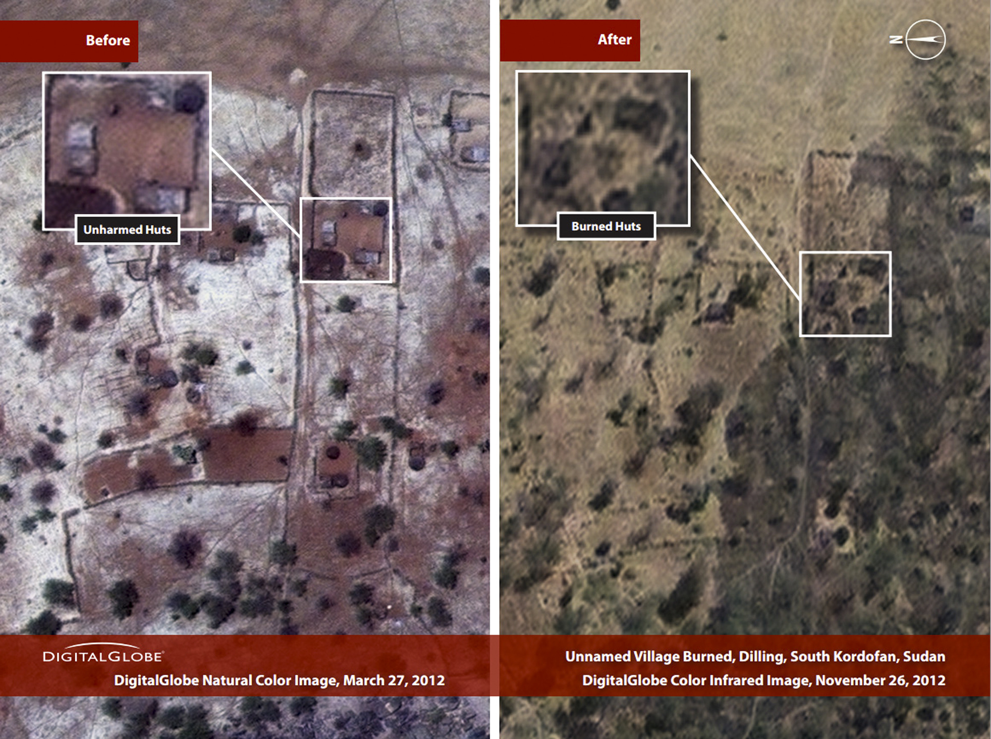 Clooney: Village burnings in Sudan a war crime